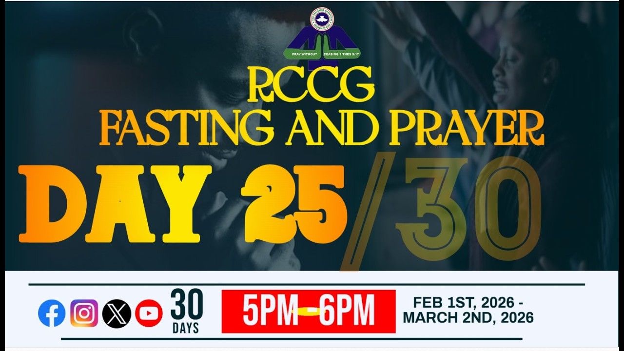 RCCGINTERCONTINENTALPRAYERRAIN | RCCG FASTING AND PRAYERS (DAY - TWENTY ...