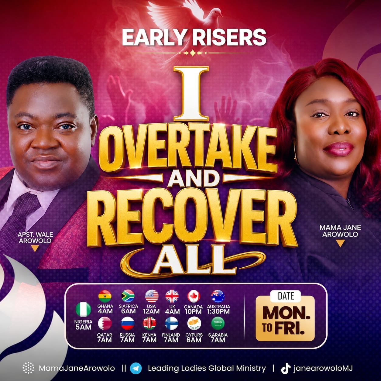 Mama Jane Arowolo | EARLY RISERS. SUPERNATURAL HELP. DAY 4