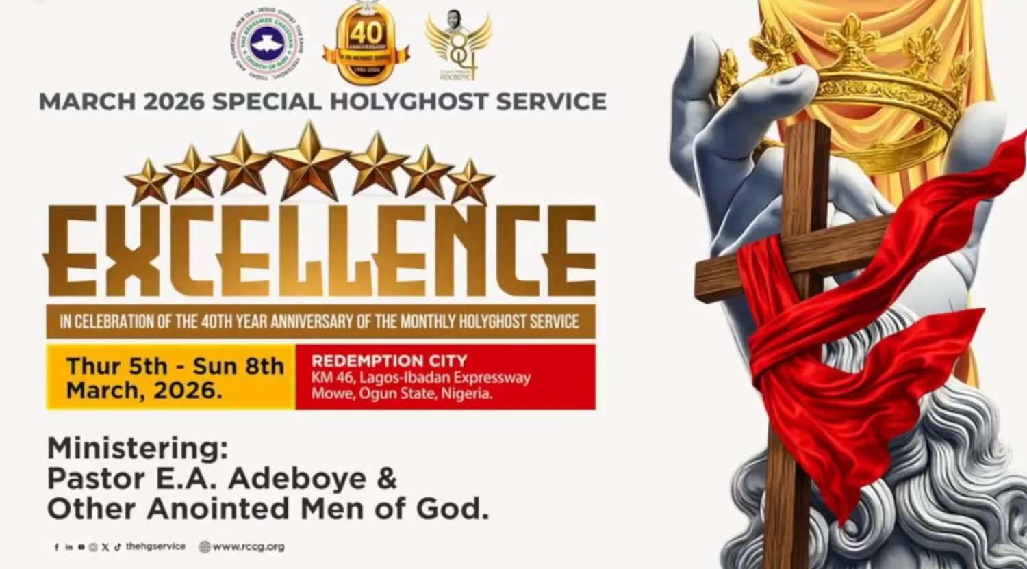 RCCGINTERCONTINENTALPRAYERRAIN | RCCG MARCH SPECIAL HOLY GHOST SERVICE ...
