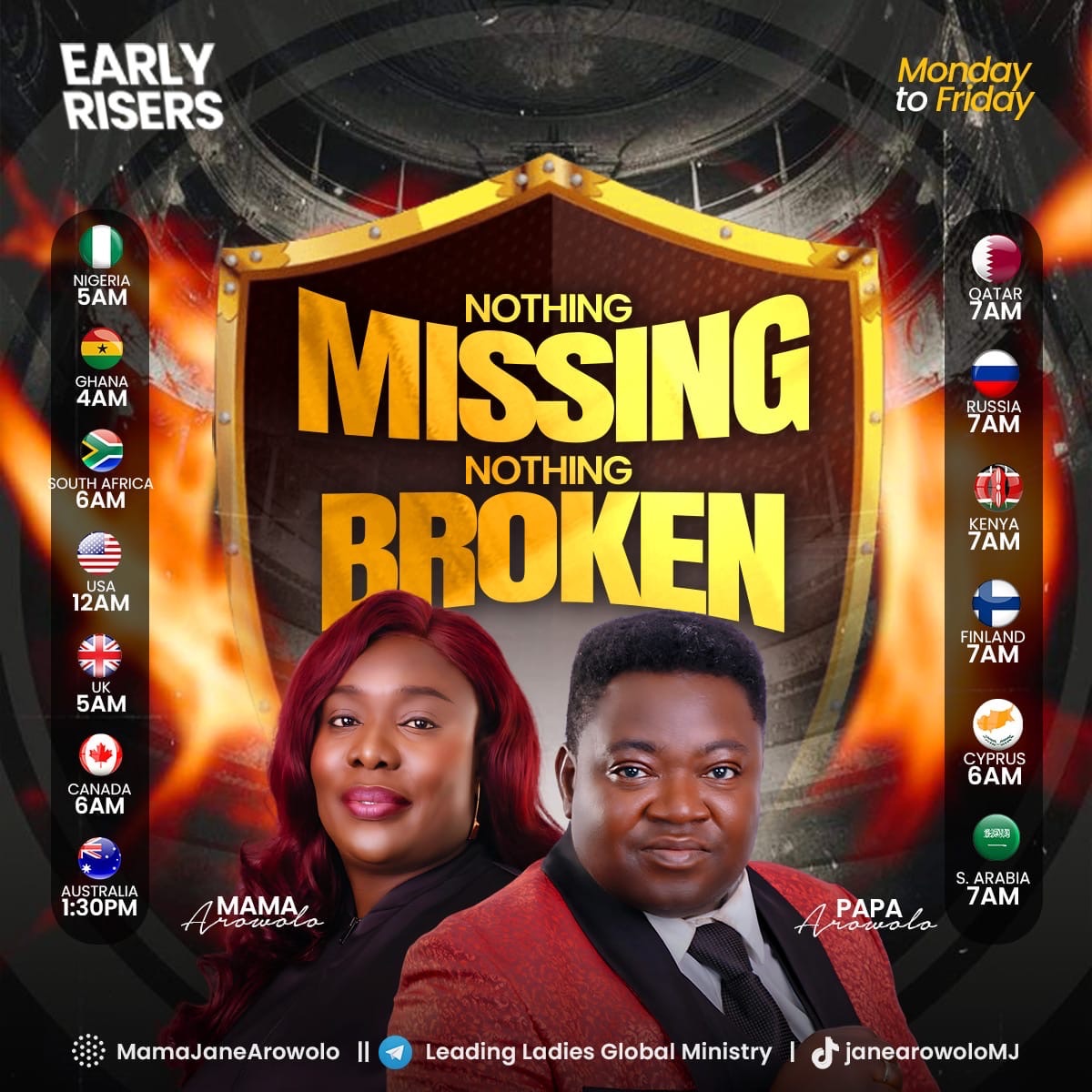Mama Jane Arowolo | EARLY RISERS. EASE HAS COME. DAY 4