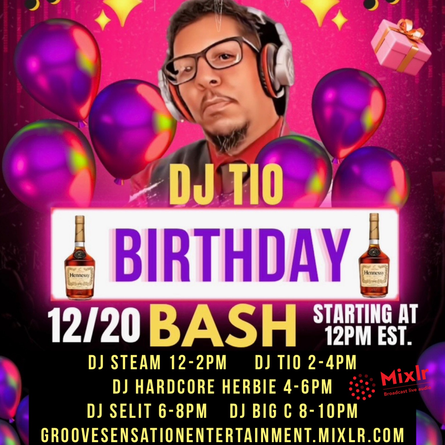 DJ TIO Birthday Bash DJ STEAM episode artwork