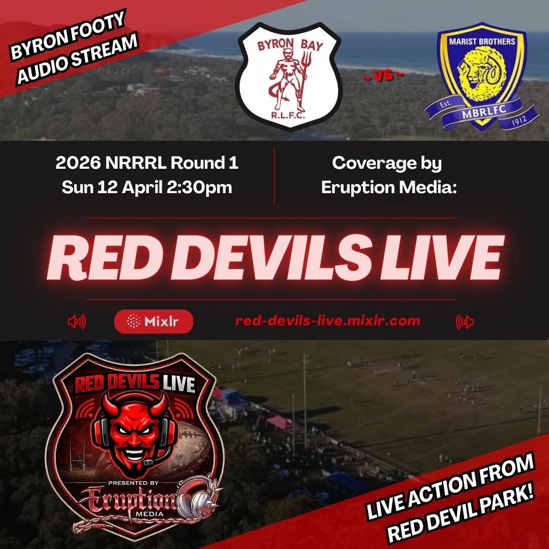Red Devils Live | Byron Bay Red Devils v Marist Brothers Rams - NRRRL ...