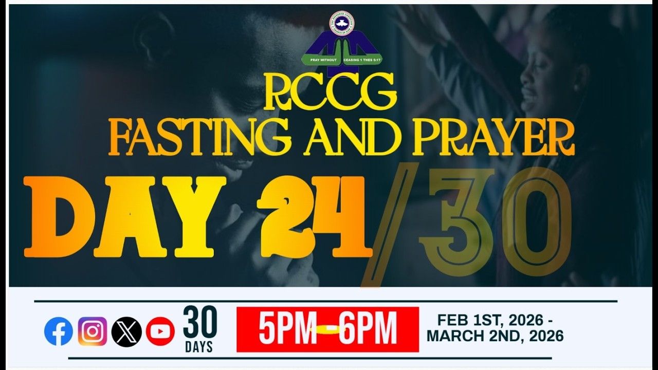 RCCGINTERCONTINENTALPRAYERRAIN | RCCG FASTING AND PRAYERS (DAY - TWENTY ...