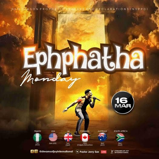 NSPPD | EPHPHATHA MONDAY || NSPPD || 16TH MARCH 2026